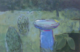 Blue Birdbath