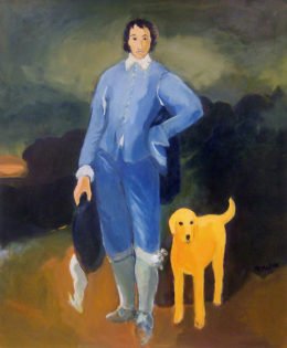 Blue Boy with Yellow Dog